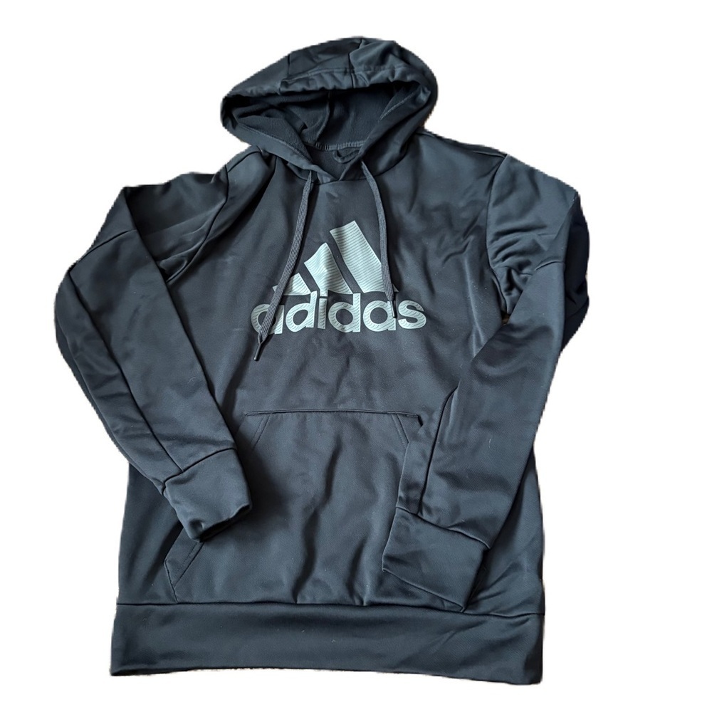 Adidas Charcoal Pullover Hoodie Small Sweatshirt